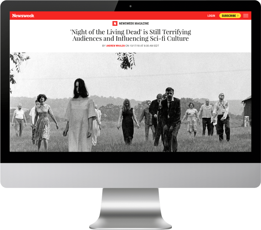 Night of the Living Dead 50th anniversary campaign artwork
